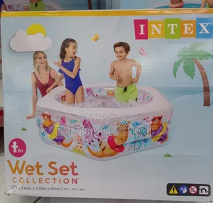 Exclusive Quality Inflatable Intex Kids Pool 1.92 M X 1.7 M X 61 Cm