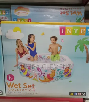 Exclusive Quality Inflatable Intex Kids Pool 1.92 M X 1.7 M X 61 Cm