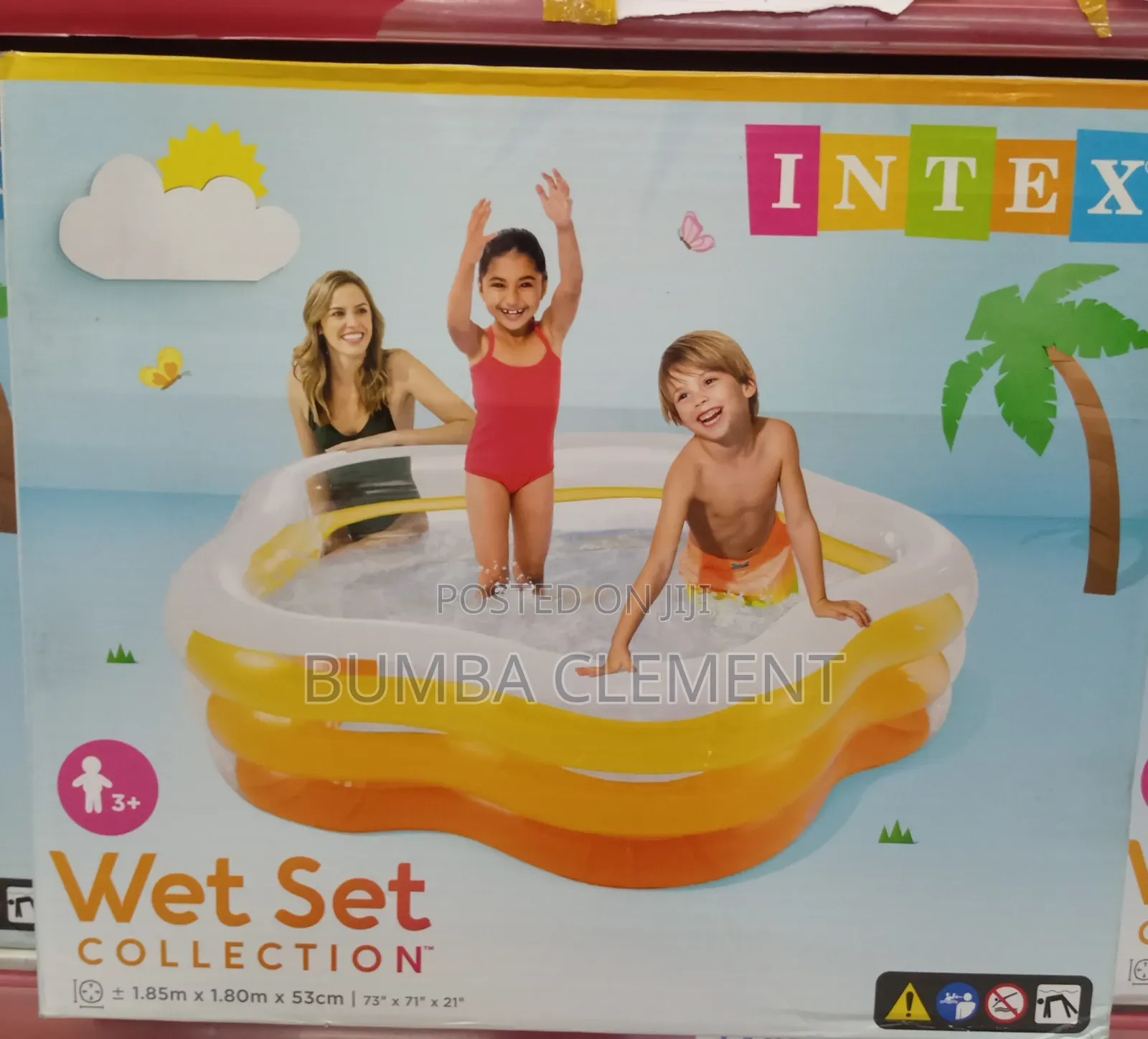 Intex Rainbow Star-Shaped Swimming Pools 1.85 M X 1.80 M X 53 Cm