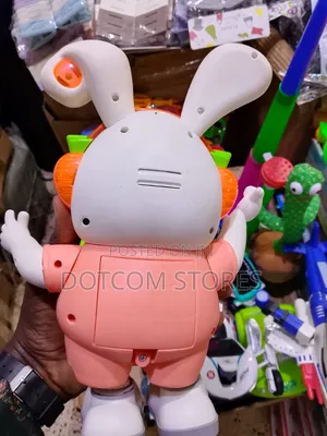 Swing Rabbit Dancing With Music, Light Moving Arms LED Bunny Toy
