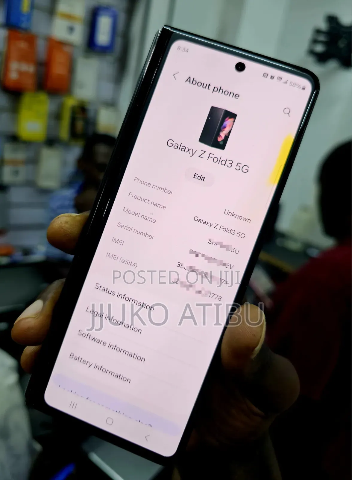 Samsung Galaxy Z Fold 3 256 GB Black