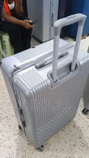 Big Sized Silver Rubber Plastic Suitcase ( Large)