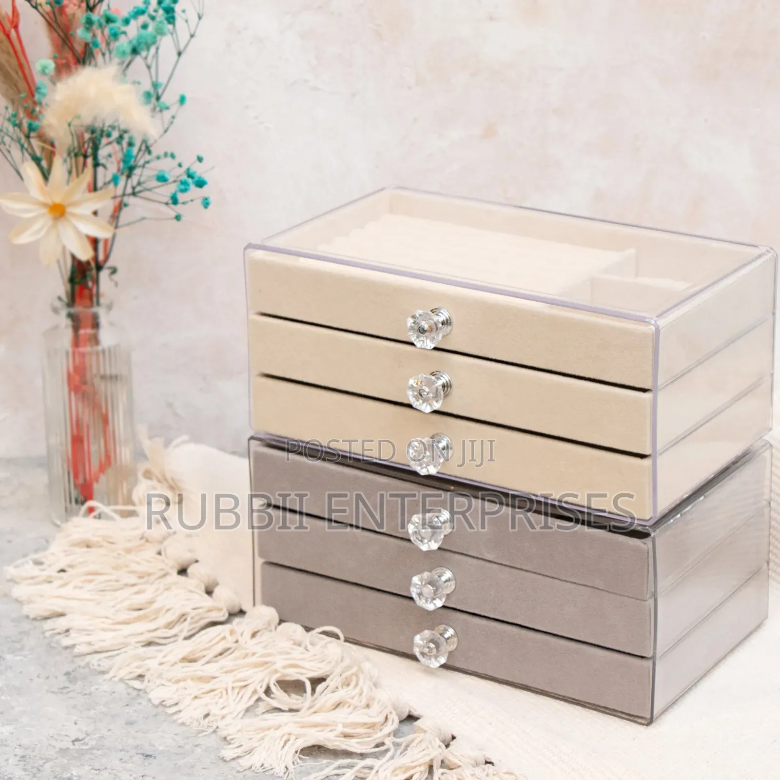 Multi-Layer Transparent Acrylic Jewelry Organizer F