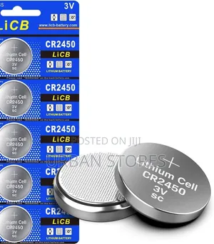 CR2450 3V Lithium Coin Cell Battery 5PCS