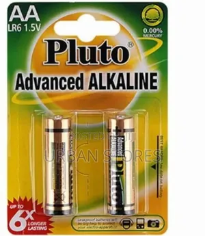 Pluto Advanced Alkaline AA Batteries (1.5v)non Rechargeable