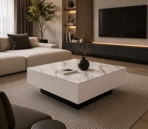 Modern 2-Tone Square Center Table - High Gloss - Brand New Kampala