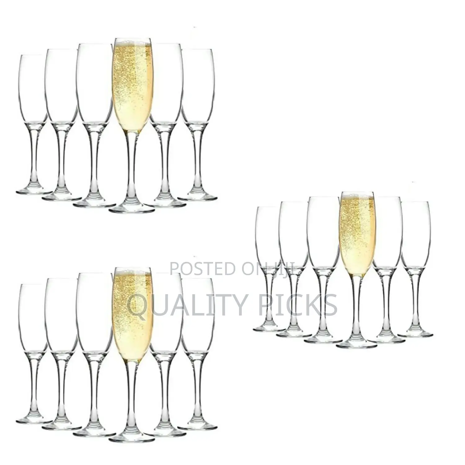 6 Pieces of Wine/Champaign Glasses - Clear