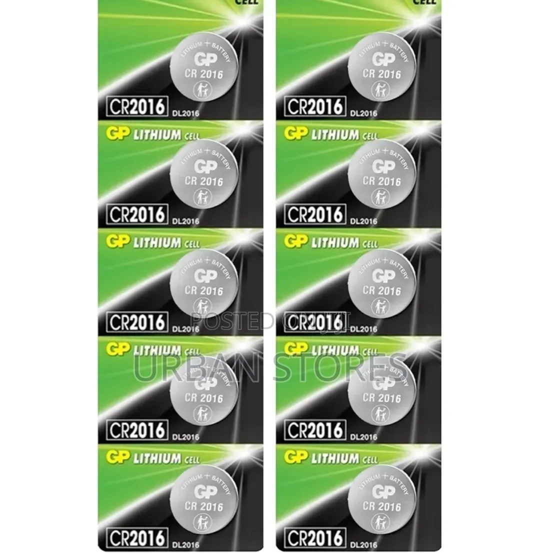 GP CR2016 Lithium Coin Batteries, 3V,