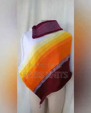 Multicolored Women's Shawl Poncho
