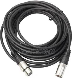 3 Pin XLR Microphone Cable Male to Female Black 10m