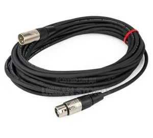 3 Pin XLR Microphone Cable Male to Female Black 10m