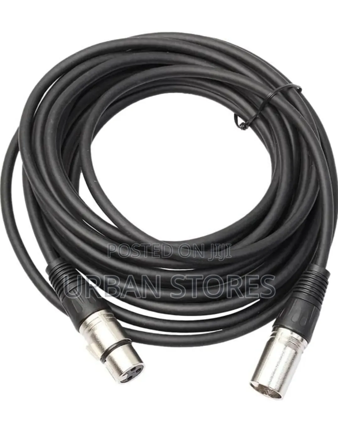3 Pin XLR Microphone Cable Male to Female Black 10m