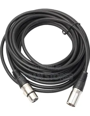 3 Pin XLR Microphone Cable Male to Female Black 10m