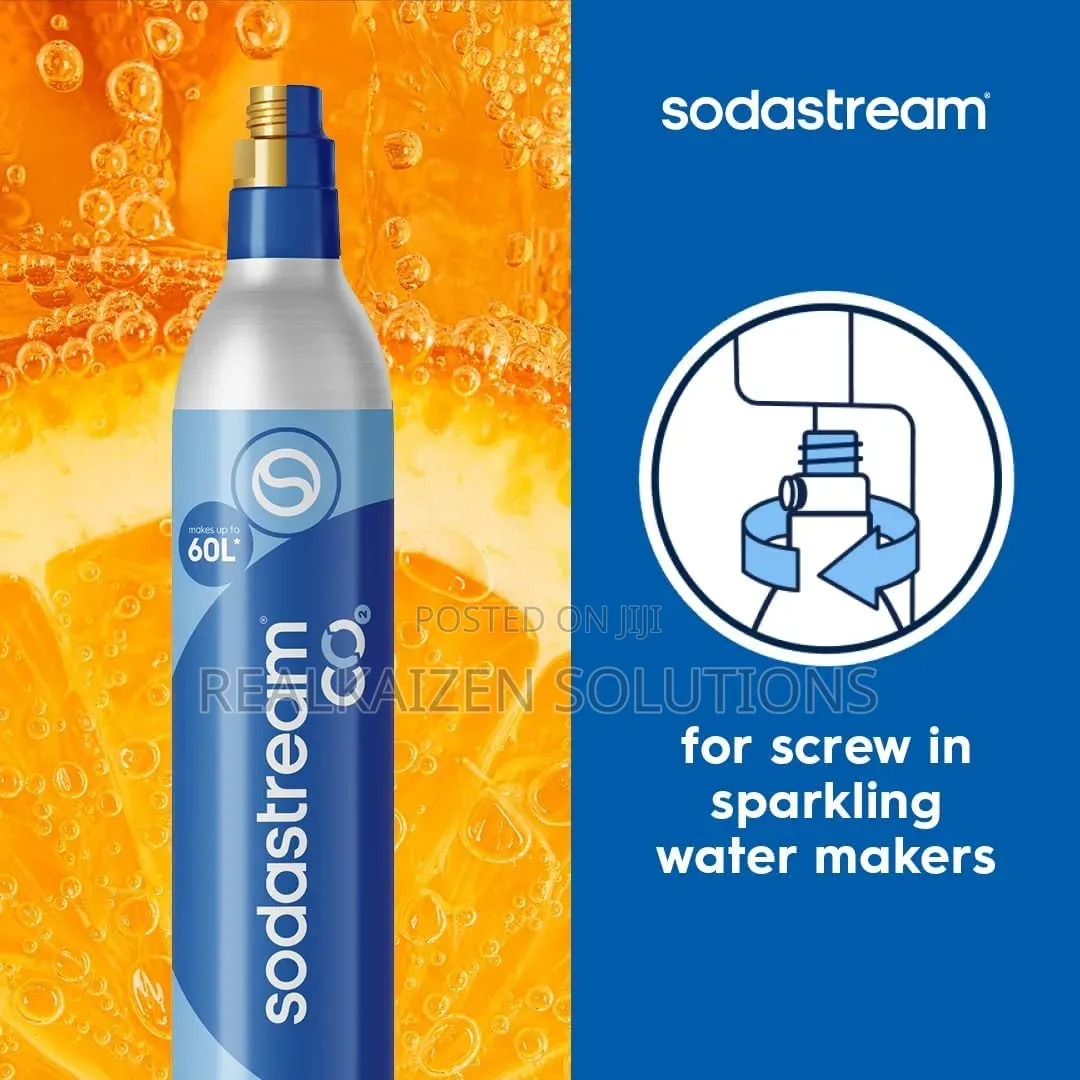 Sodastream CO2 Cylinder Sparkling Water Maker| Blue Screw Gas System