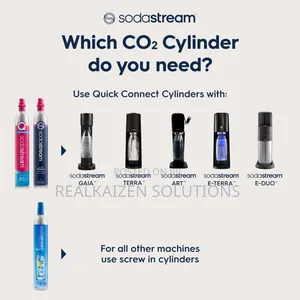Sodastream CO2 Cylinder Sparkling Water Maker| Blue Screw Gas System