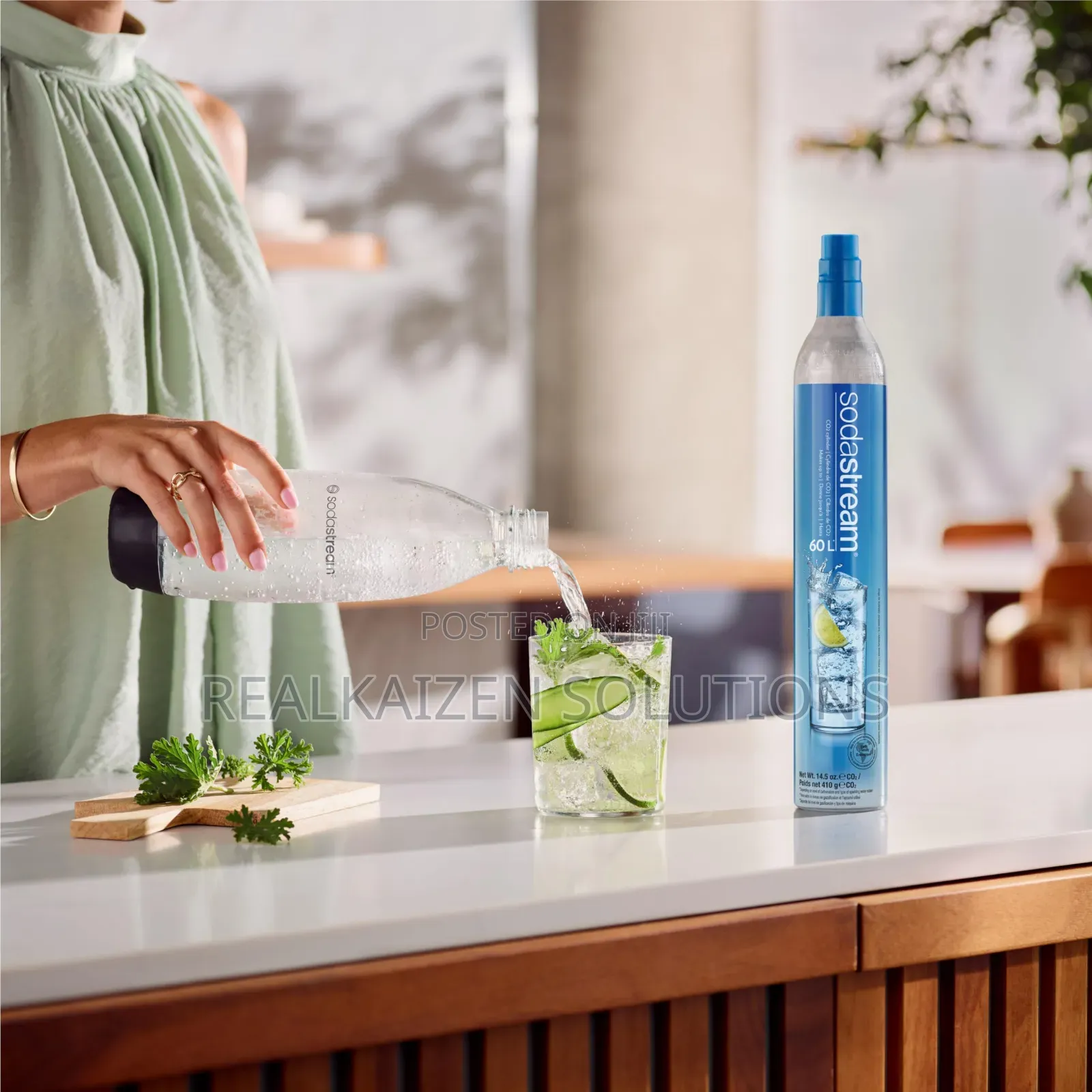 Sodastream CO2 Cylinder Sparkling Water Maker| Blue Screw Gas System