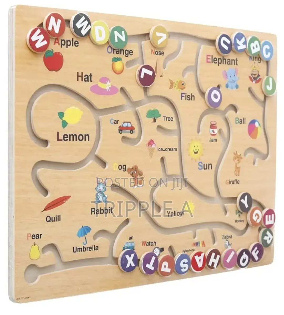 Unique Kids Play Alphabet Game Puzzle Board