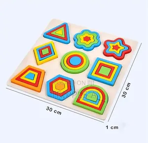 Unique Wooden Shapes Puzzle
