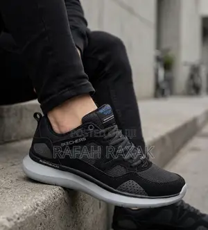 Men’s Classy Skechers Quantum-Flex Lightweight Running Trainer Sneaker
