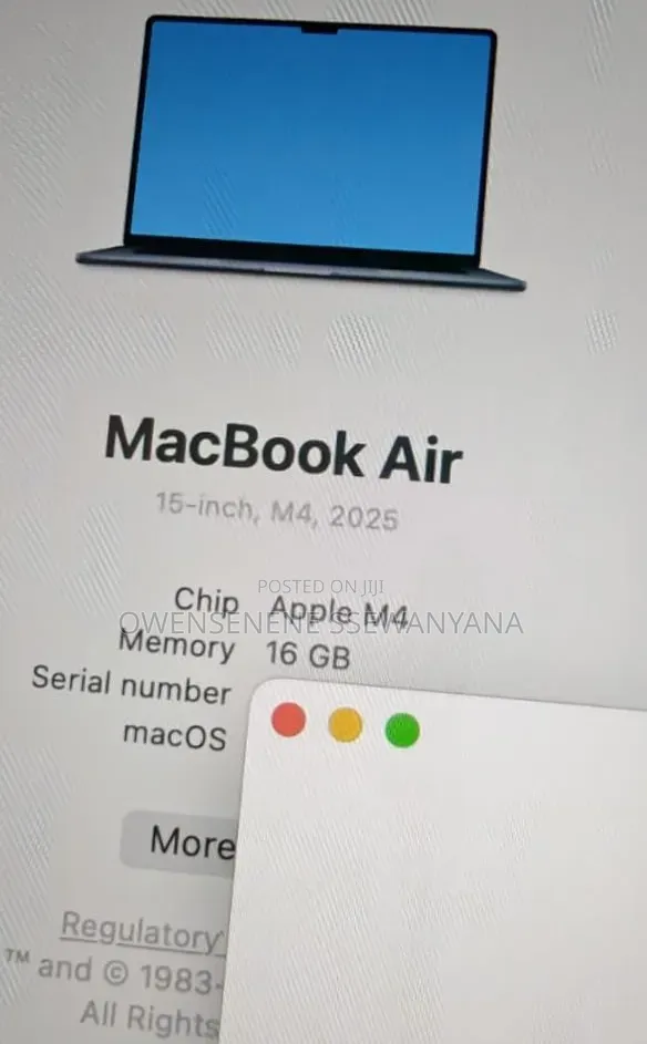 Laptop Apple MacBook Air 16GB Apple M4 SSD 1T