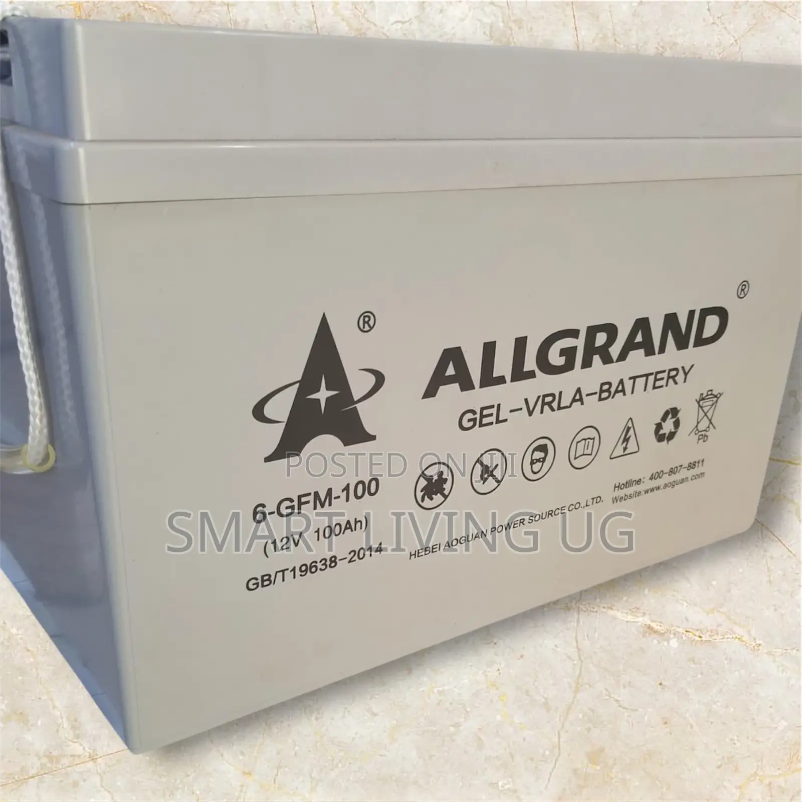 100Ah Deep Cycle Gel Battery – All Grand Solar Energy Storage