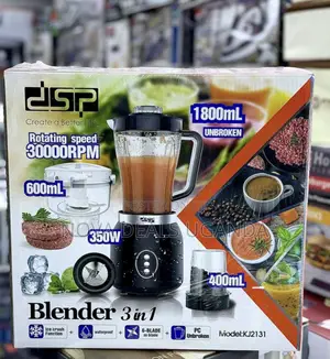 DSP 3-in-1 Electric Blender -350w With Rotating Speed 30000RPM