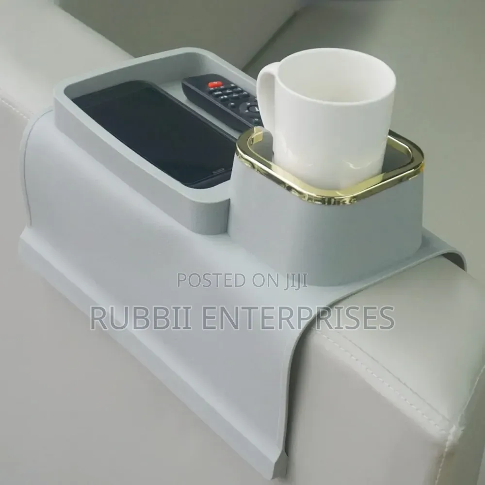 Weighted Silicone Caddy Holds Drinks and Snacks