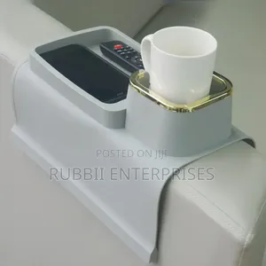 Weighted Silicone Caddy Holds Drinks and Snacks
