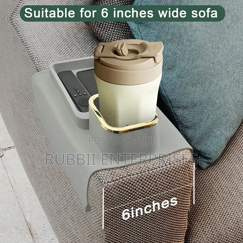 Weighted Silicone Caddy Holds Drinks and Snacks
