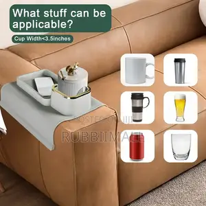 Weighted Silicone Caddy Holds Drinks and Snacks