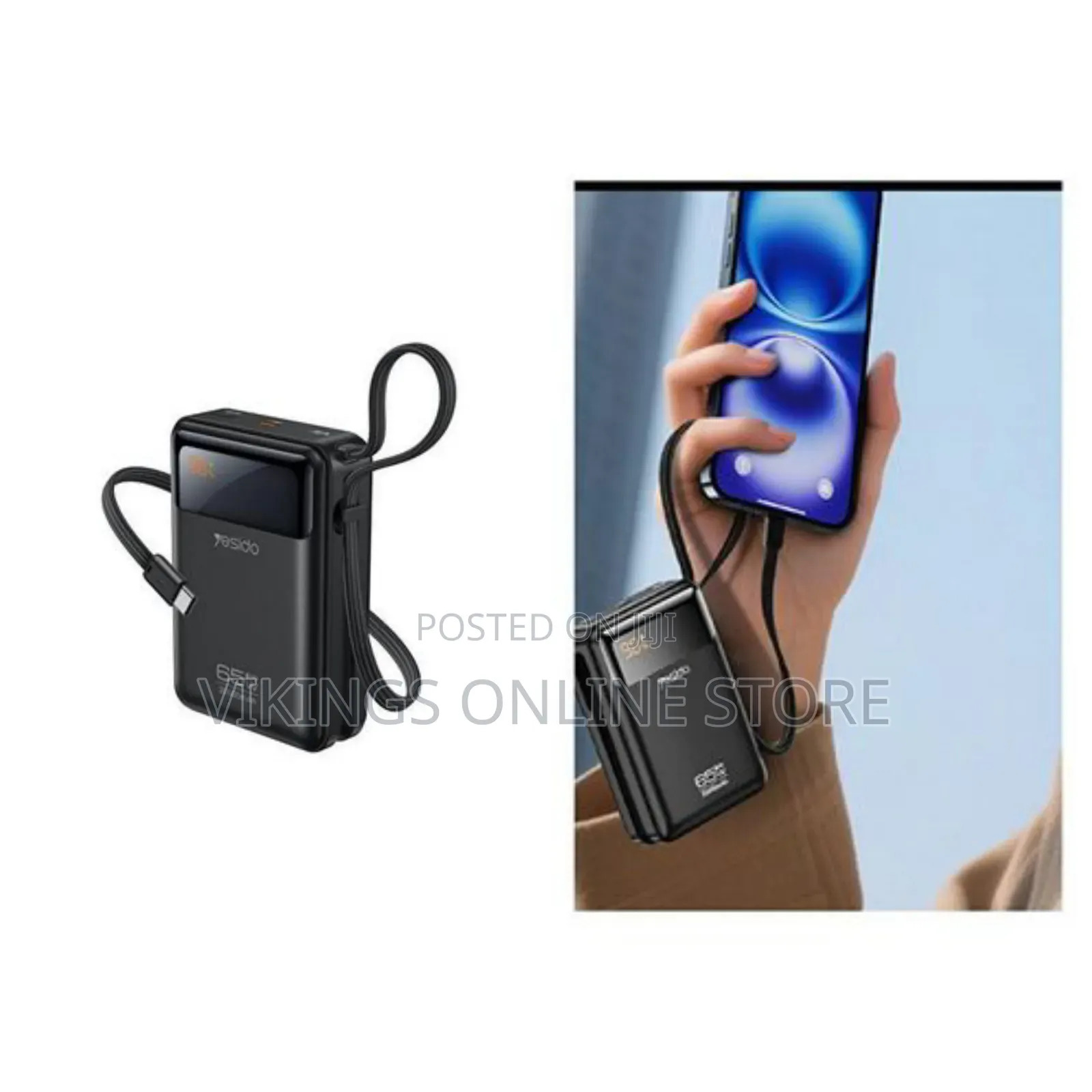 Yesido YP97 20000mah 65W Power Bank With Built in USB C Fast Charging