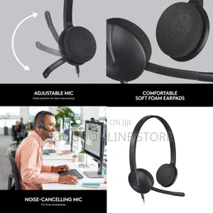 Logitech USB Computer Headset H340 - Stereo USB - Wired - 20 Hz