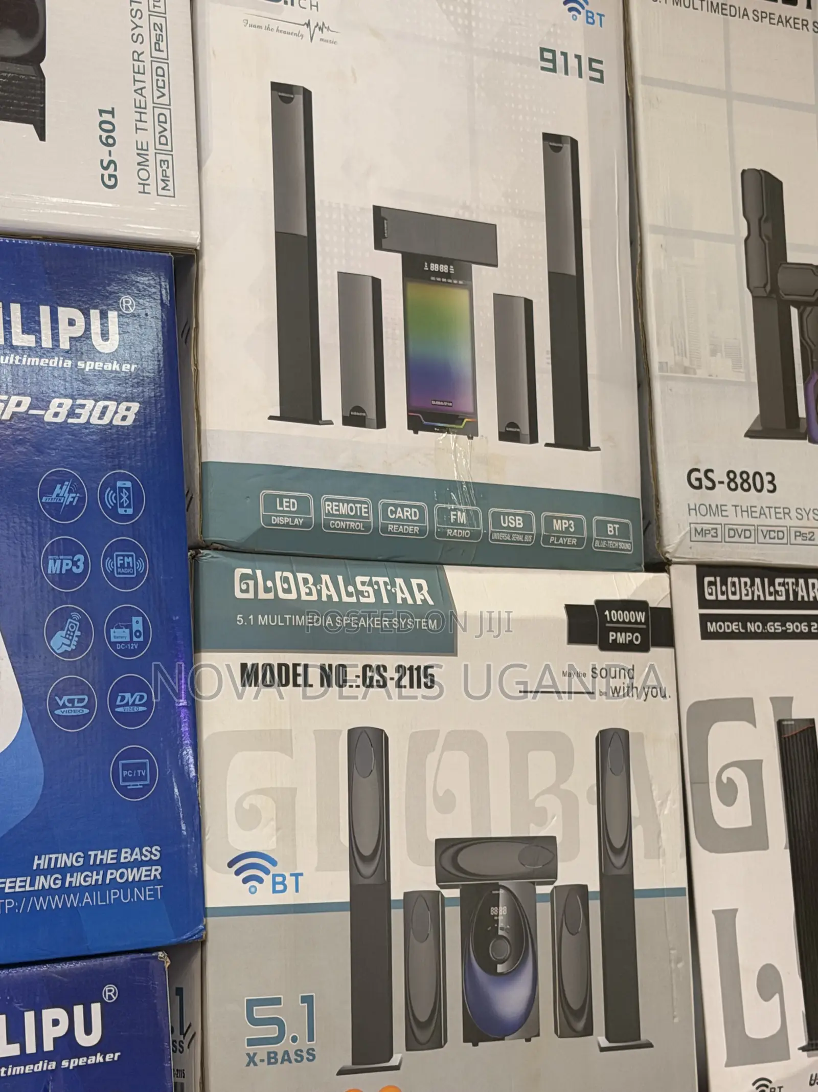 Globalstar GS-2115 5.1 Multimedia Speaker System 10000W PMPO
