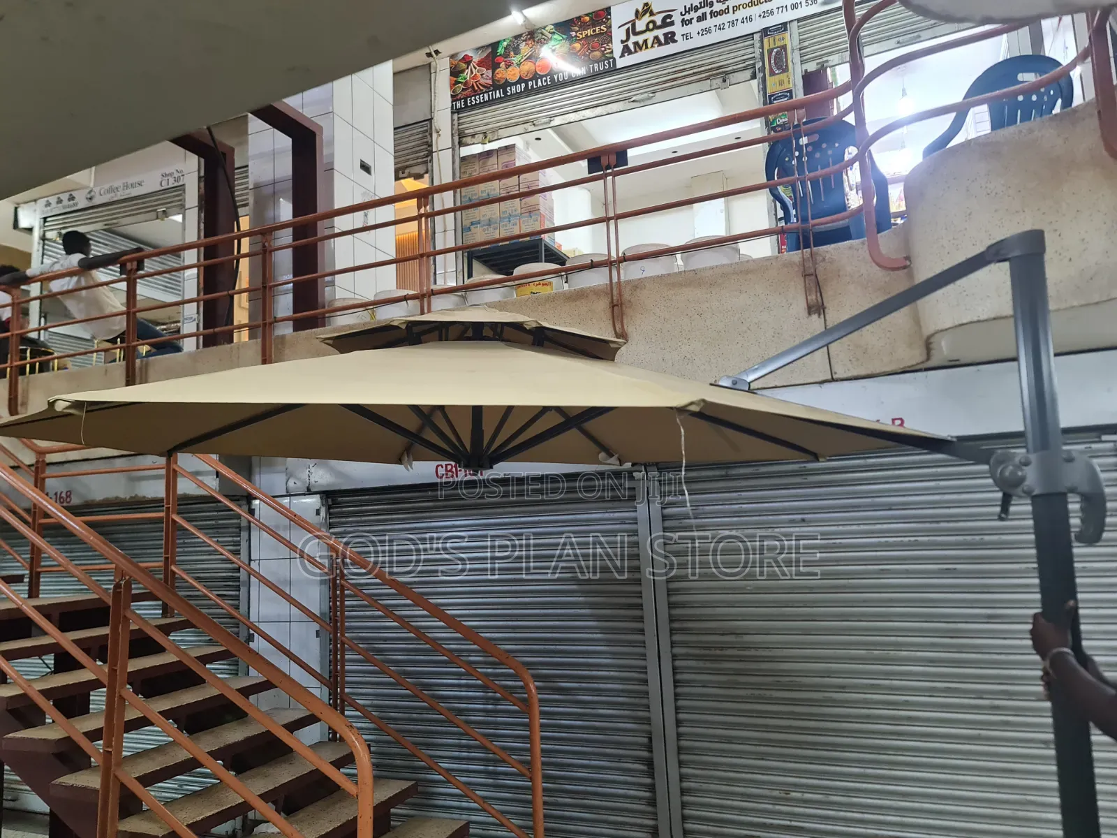 360 Rotating Outdoor Patio Umbrella Outdoor Garden Umbrella