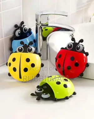 Ladybug Wall-Mounted Toothpaste Dispenser