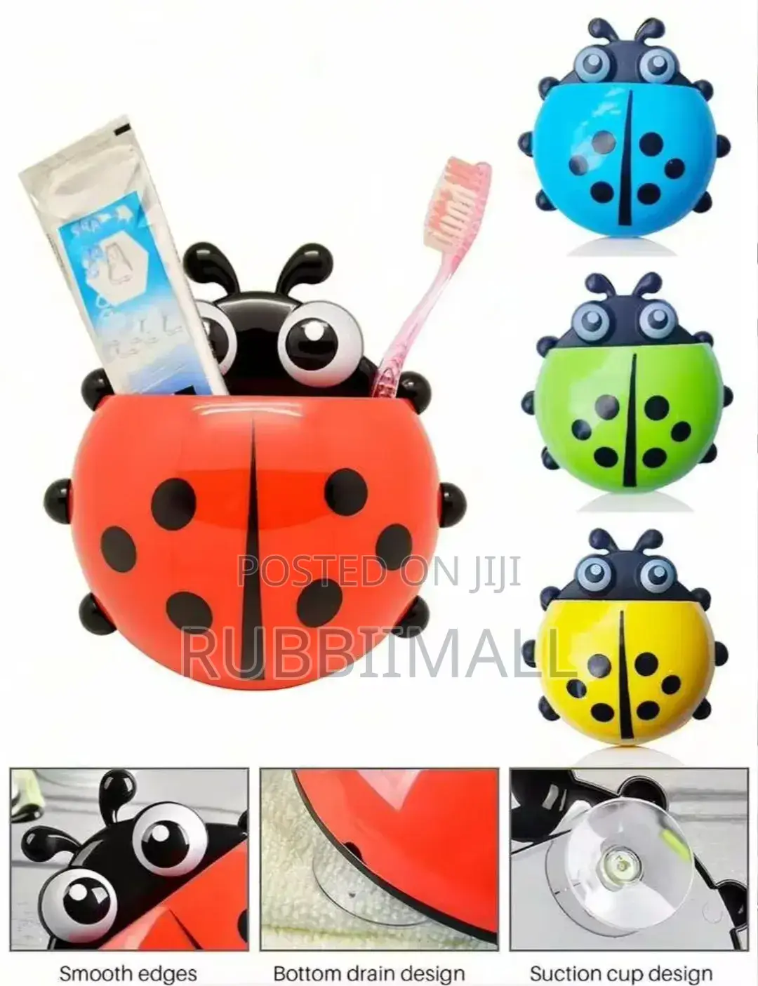 Ladybug Wall-Mounted Toothpaste Dispenser