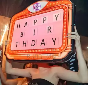 HAPPY BIRTHDAY" Neon Billboard Is a Customizable LED Light