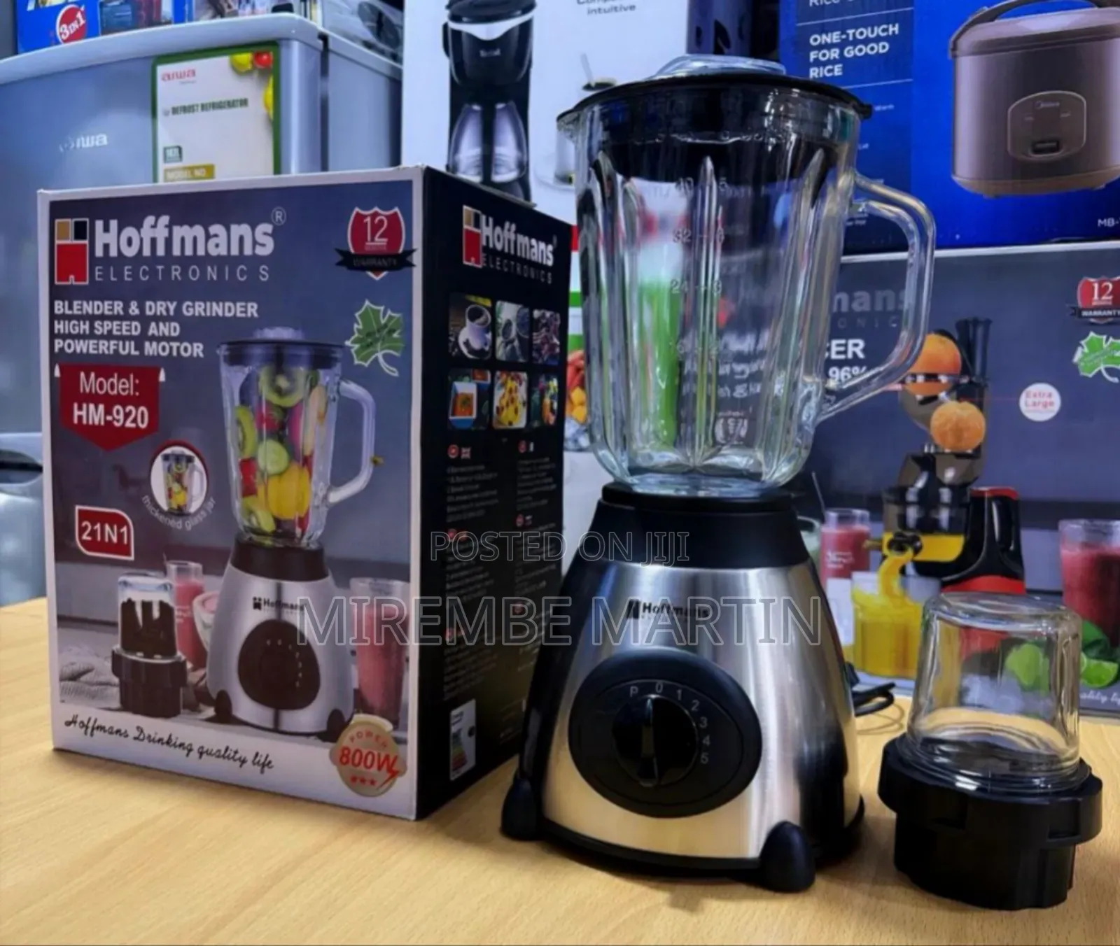 Hoffmans Glass Blender HM920