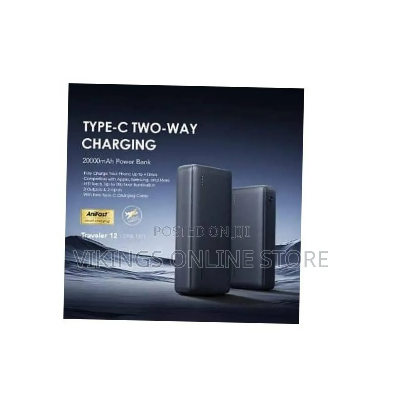 Oraimo Traveler 12 20000mah 12w Power Bank - OPB-1201 With Type C