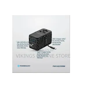 Powerology PD70W PWC026 4-Port Universal GaN Super Charger