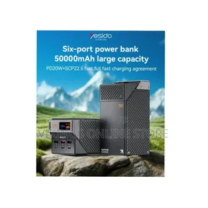 Yesido YP63 50000 mAh PD 20W + SCP 22.5W Fast Charging Zinc Alloy LED