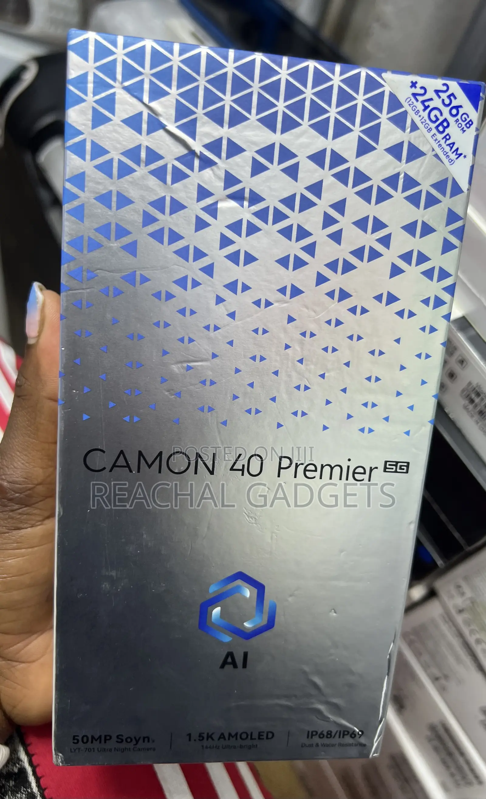 New Tecno Camon 40 Premier 5G 256 GB Blue