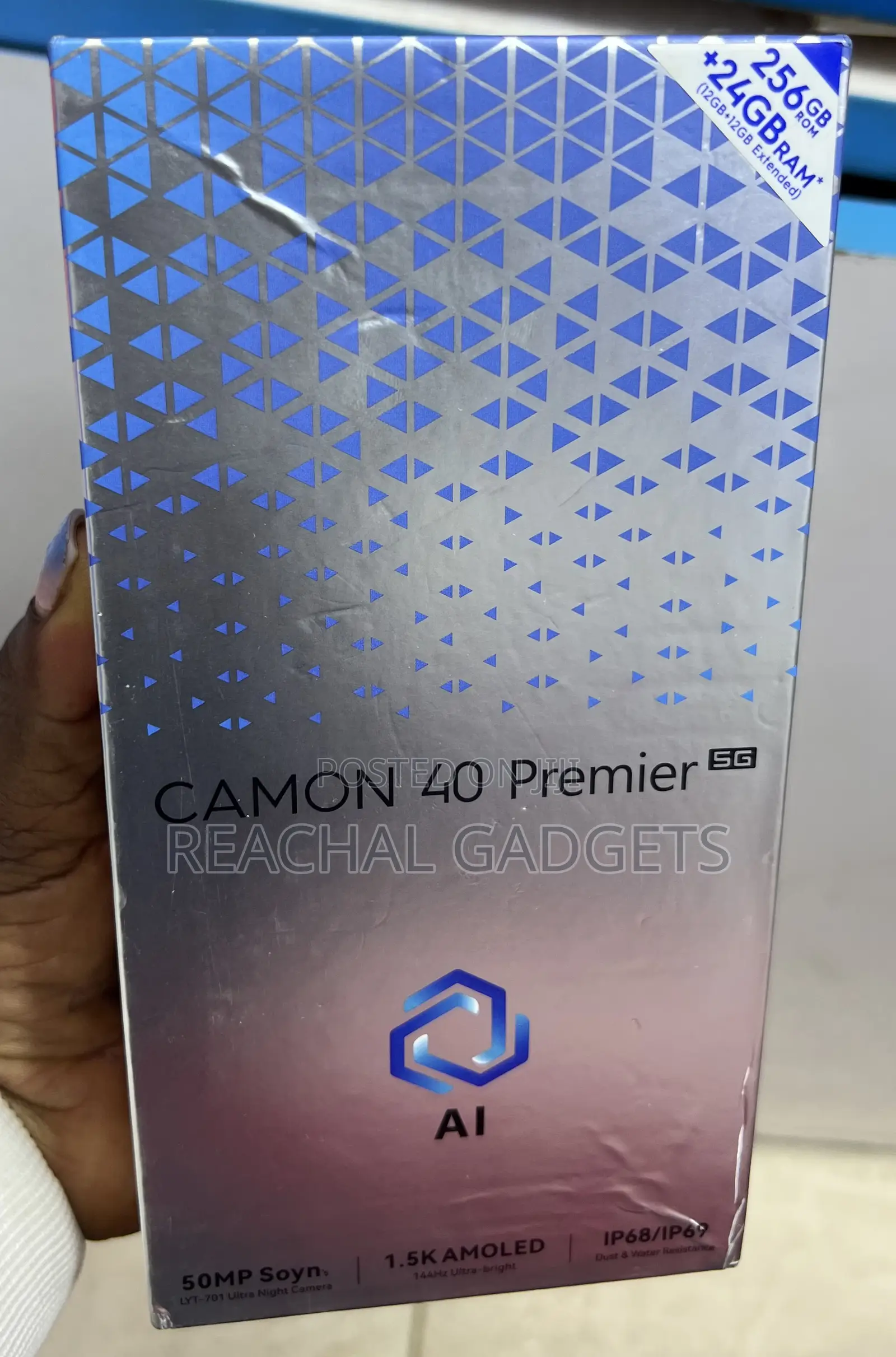 New Tecno Camon 40 Premier 5G 256 GB Blue