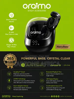 Oraimo OpenSnap N2 Wireless Earbuds (OPN-374N)