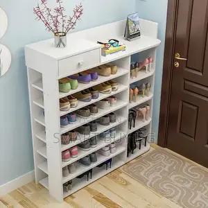 Modern Shoe Rack With Storage | Shoe Cabinet Seat