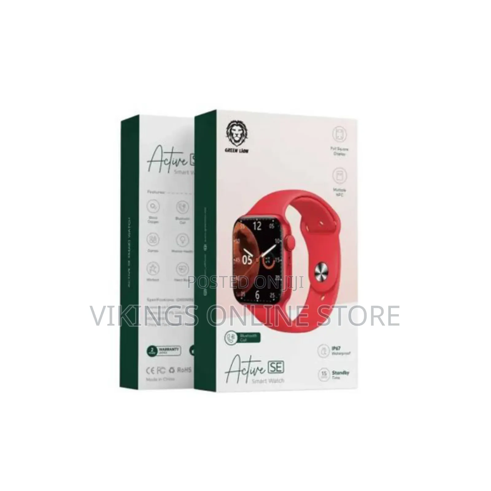 Green Lion Active SE Smart Watch With Square Display 1.96" IPS, 15 Day