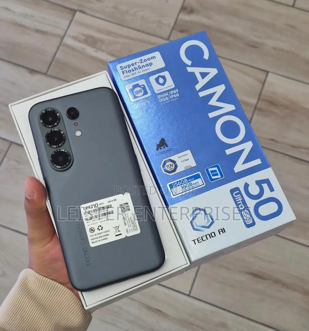 New Tecno Camon 50 Pro 256 GB Black