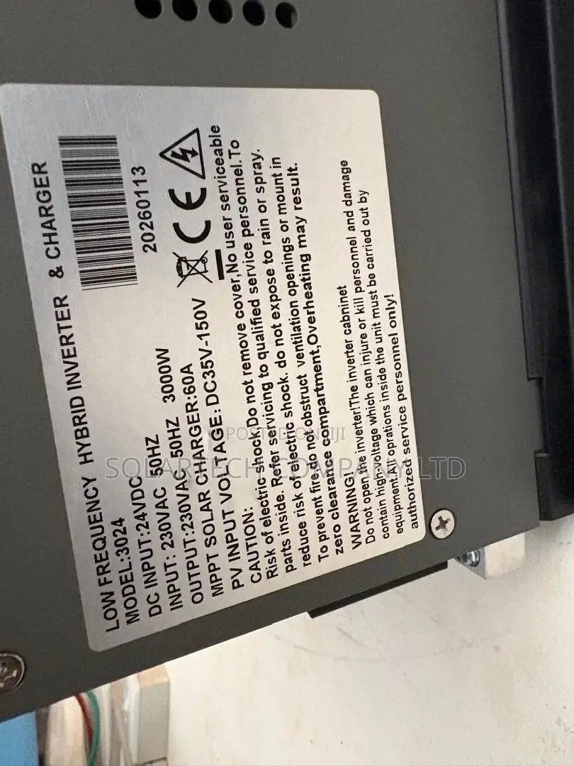 3KW 24V Transformer Hybrid Inverter With 60A MPPT Charger