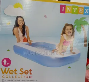 Brand New Baby Swimming Pool Rectangular 1.66 X 1.00 Meter X 25 Cm