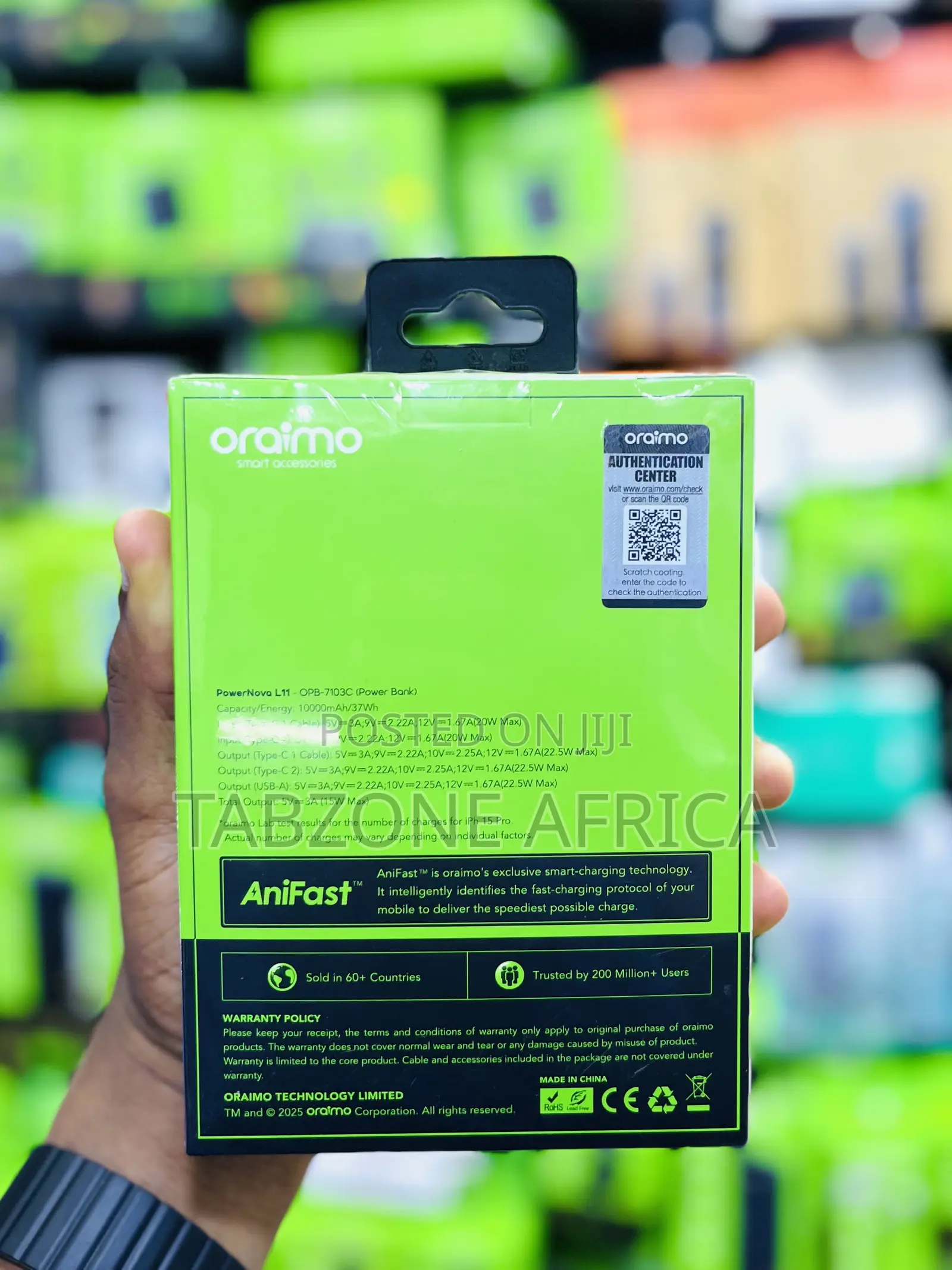Oraimo Powernova L11 – 10,000mah (Opb-7103c)